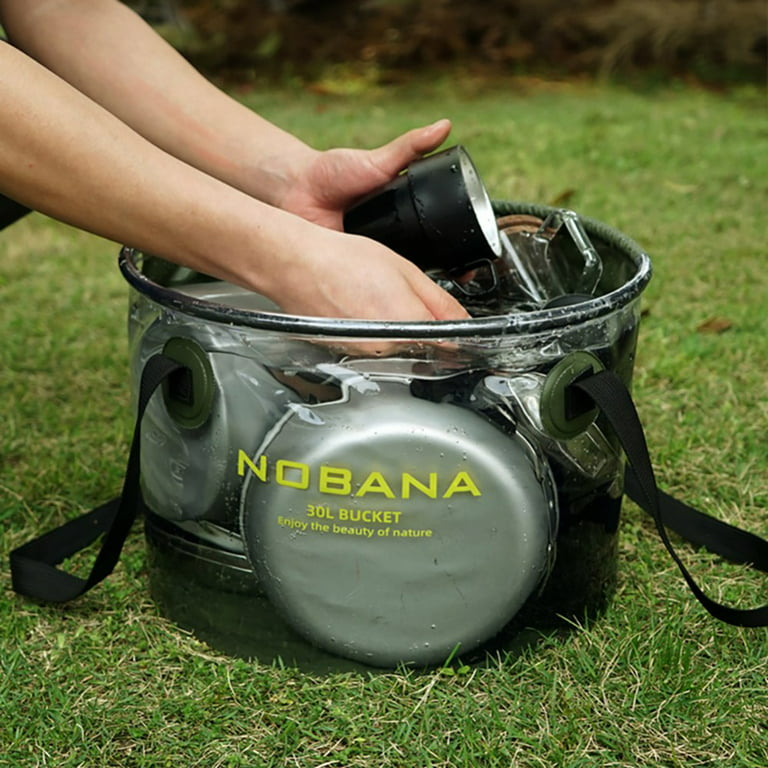 30L Collapsible Bucket, Foldable Water Container Portable Folding Wash Pail  For Beach, Travel, Camping, Fishing, Gardening, Car Washing From Sz_saien,  $8.11