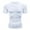 White, variant on CHUOU Men's Sports Fitness Short Sleeve T Shirt Tights Outdoor Base Quick Drying Breathable Elastic Running Training Clothing