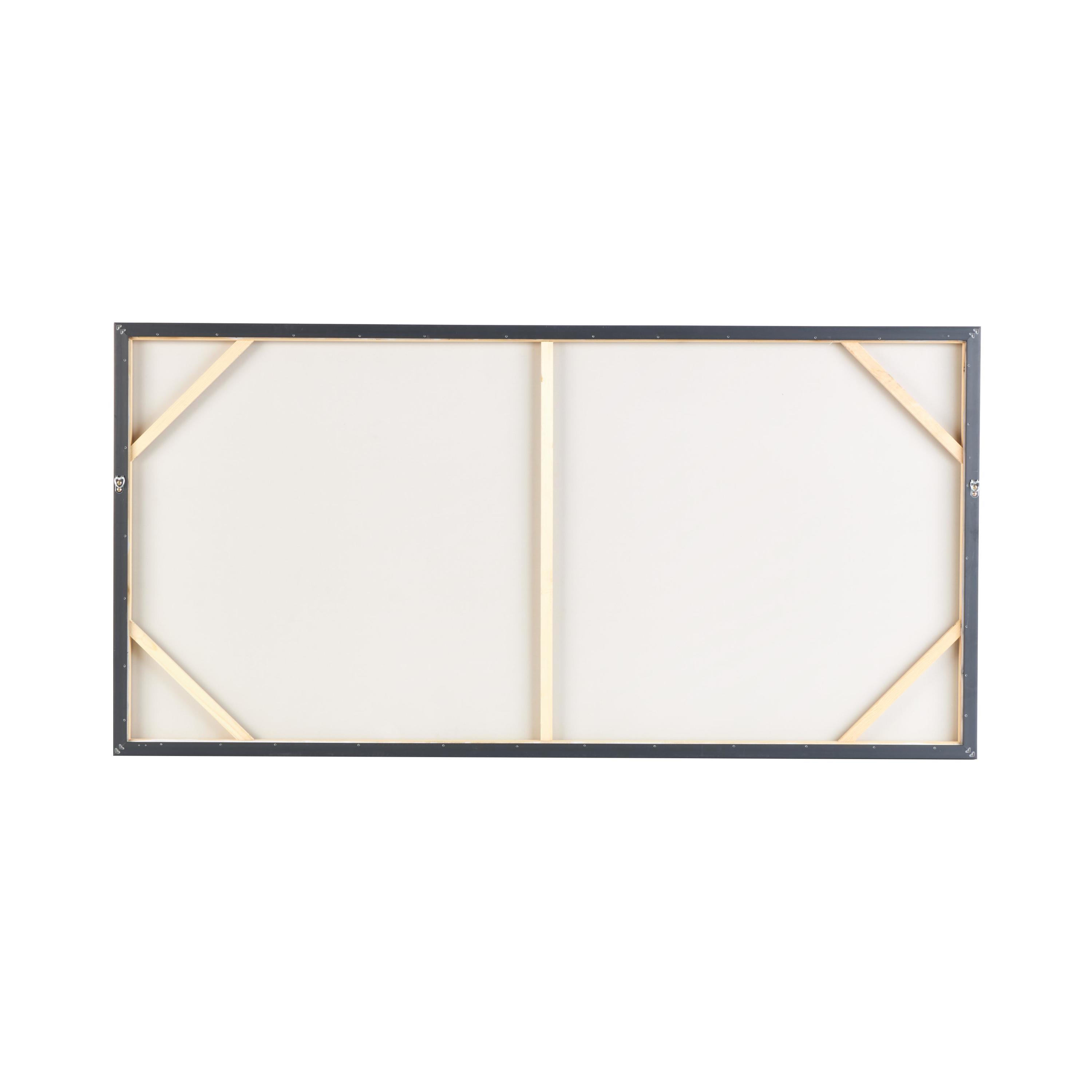 59" x 30" Melting Drip Abstract Framed Wall Art with Black Frame, by DecMode