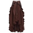 thumbnail image 4 of Vestido cruzado gótico steampunk para mujer, de talla grande, estilo pirata victoriano con volantes, estilo europeo y americano, 4 of 5