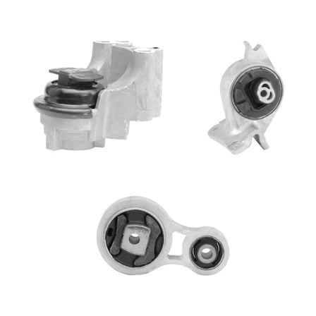Engine Mount and Transmission Mount Kit - 3 Piece - Compatible with 2007 - 2012 Lincoln MKZ 3.5L V6 2008 2009 2010 2011