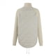 thumbnail image 4 of Chaqueta de Invierno para Mujer, Cálida, de Punto, con Retazos, Acolchada, Informal, de Cuello Alto, Larga y Cremallera Caqui M, 4 of 7
