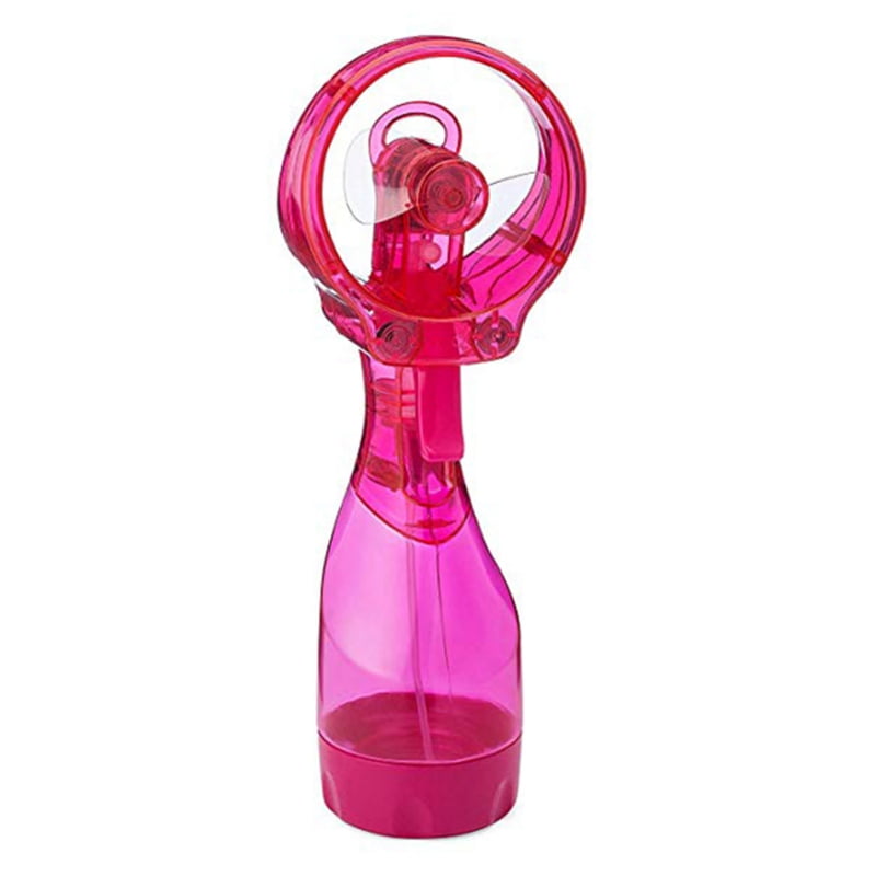 Mancro Portable Fan With Water Spray Bottle Simple Handheld Small Fan