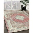 thumbnail image 2 of Ahgly Company Indoor Square Traditional Orange Salmon Pink Persian Area Rugs, 3' Square, 2 of 6