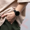 thumbnail image 6 of Unique Bargains Cowhide Watch Bands Watch Straps for Men Women 22mm Grain Cowhide Watch Strap Black, 6 of 6