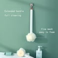 thumbnail image 2 of Petglad shower body brush long handle with Bristles and Loofah, for Skin Exfoliating Bath,Suitable for Wet or Dry, 2 of 6