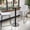 Walnut, variant on Emma + Oliver 24"RD Walnut Laminate Bar Table Top-18"RD Base/Foot Ring