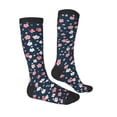 thumbnail image 3 of Balery Cherry Blossoms Printed Novelty Socks Men's Women's Crew Socks Sports Socks Knee High Socks Cotton Socks Quirky and Cool Socks, 3 of 9