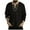 Black, variant on IROINNID Mens Pullover Shirts Long Sleeve Patchwork Drawstring V-Neck Blouse Tops Shirt,Brown