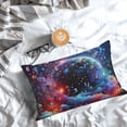 thumbnail image 5 of Rateoe Outer Space Floating Numbers And Letters Pattern Decorative Pillow Case,Throw Pillow Covers,Plush Pillow Cover,Soft Pillow Case,Velvet Pillow Case-20"x30", 5 of 6