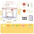 thumbnail image 3 of Blanketown 60" Toddler Trampoline with Safety Enclosure Net,Mini Trampoline for Kids ,Toddler Trampoline Indoor 2-6 Year Old for Indoor, Lawn Garden, 3 of 7