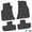 Black, variant on Flextread Floor Mats for 11-24 Dodge Challenger RWD - Mopar Licensed Factory Fit - Black w/ R/T (08-14 Style) Insert - Custom Vintage - 100% Made in USA