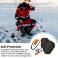 thumbnail image 3 of Wosthever 1 Juego de almohadillas de pesca EVA multifuncional telescópica picahielo seguro silbato dispositivo deportivo accesorios Pescar Naranja, 3 of 6