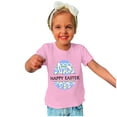 thumbnail image 1 of TIMIFIS Tee Garçons Filles T-Shirts Graphiques Joyeuses Pâques T-Shirts Unisexes Enfants Col Rond Manches Courtes T-Shirts Enfants Mignons Oreilles de Lapin Œufs Imprimé T-Shirt, 11 Ans, 1 of 4