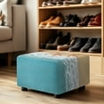 thumbnail image 4 of Xoenoiee Beach Starfish Print Stretch Ottoman Cover Ottoman Slipcover Sofa Cover Footstool Protector Storage Ottoman Covers Furniture Protector Soft Rectangle Slipcover with Elastic Bottom, S, 4 of 7
