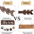 thumbnail image 3 of 4pcs Farmhouse Rustic Wall Decor Signs, This is Us Wooden Wall Art Sign, Together Hanging Wooden Sign and 2pcs Wood Arrow Signs for Housewarming Gift Home Decor Living Room Bedroom Wall Décor, 3 of 5