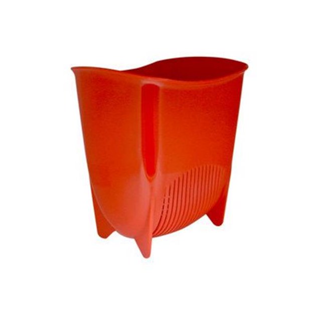 Wallmates 8523-RED Push N Stay Conteneur de Stockage Carré d'Aspiration&44; Rouge