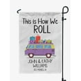 thumbnail image 1 of Printtoo White This Is How We Roll Caravans Personalized Camping Flags For Campers Double SidedFlagCampsiteFlagOutdoor Garden Sign, 1 of 4