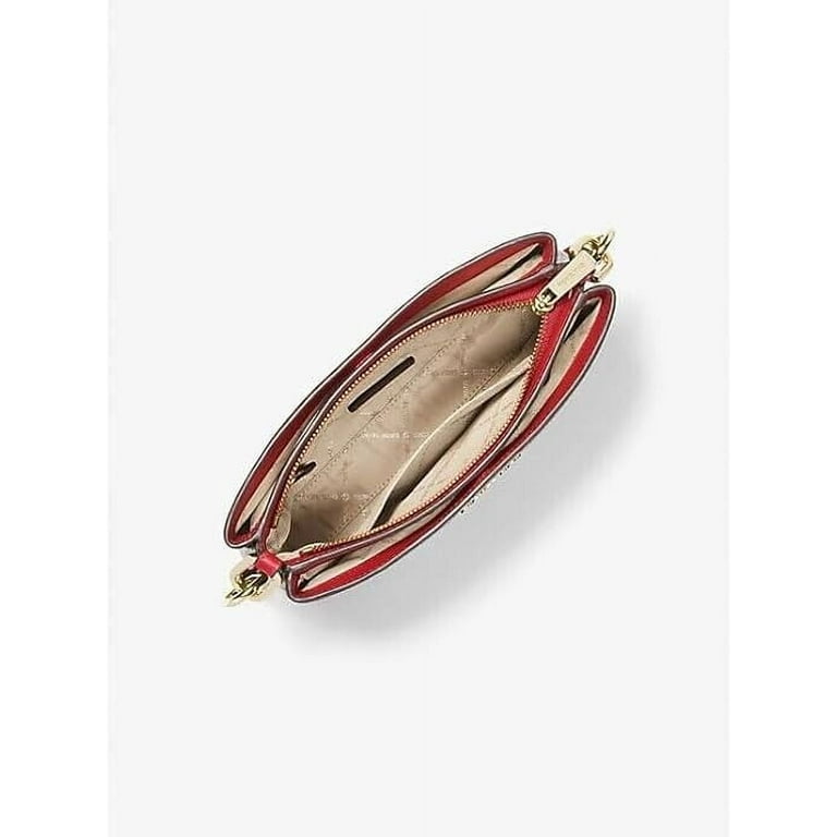 【美品】mowl Triarch Michael Kors Womens Trisha Medium Pebbled Leather Crossbody Bag