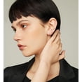 thumbnail image 3 of Tiny Flower Small Half Hoop Earrings Sterling Silver 999 Cute Frangipani Flower 20G Cartilage Huggie Hoops Studs Tragus Earring Nose Ring Statement Ear Piercing Hypoallergenic Jewelry Gifts for Women, 3 of 6