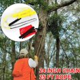 thumbnail image 1 of High Reach Limb Rope Chain Saw W/24" Chain Branch Tree Saw Trimmer Rope, 1 of 3