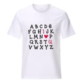 thumbnail image 4 of DPTALR T-Shirts Col Rond pour Femmes Blouses Confortables Amples Hauts de la Saint-Valentin, 4 of 9