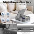thumbnail image 4 of KDD Tablet Pillow Stand, iPad Tablet Stand with Storage, Foldable Adjustable Holder for Desk Bed Couch and Lap, Grey, 4 of 9