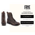 thumbnail image 2 of Botas de combate Frye Veronica para mujer, piel negra, 8 m, 2 of 7
