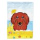 thumbnail image 1 of "Treasures BB2082CHF Longh Red Dachshund Verano Playa Bandera Lienzo Casa, Grande, Multicolor" Caroline's Treasures BB2082CHF, 1 of 1