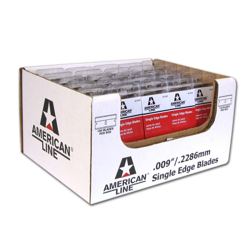 American Line Single Edge Razor Blades Carbon Steel, 100pc Walmart