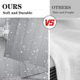 thumbnail image 4 of Christmas Snowflakes Pine Tree Kitchen Curtains Winter Window Curtains Over Sink Set of 2, Snow Glitter Rod Pocket Short Tier Curtains for Kitchen, Christmas Small Kitchen Decor (26x36 Inch), 4 of 6
