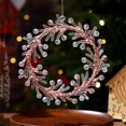 thumbnail image 4 of Crystal Clear Snowflake Christmas Tree Pendants Acrylic Elk Wreath Decorations For Holiday Party Transparent Hanging Ornament, 4 of 5