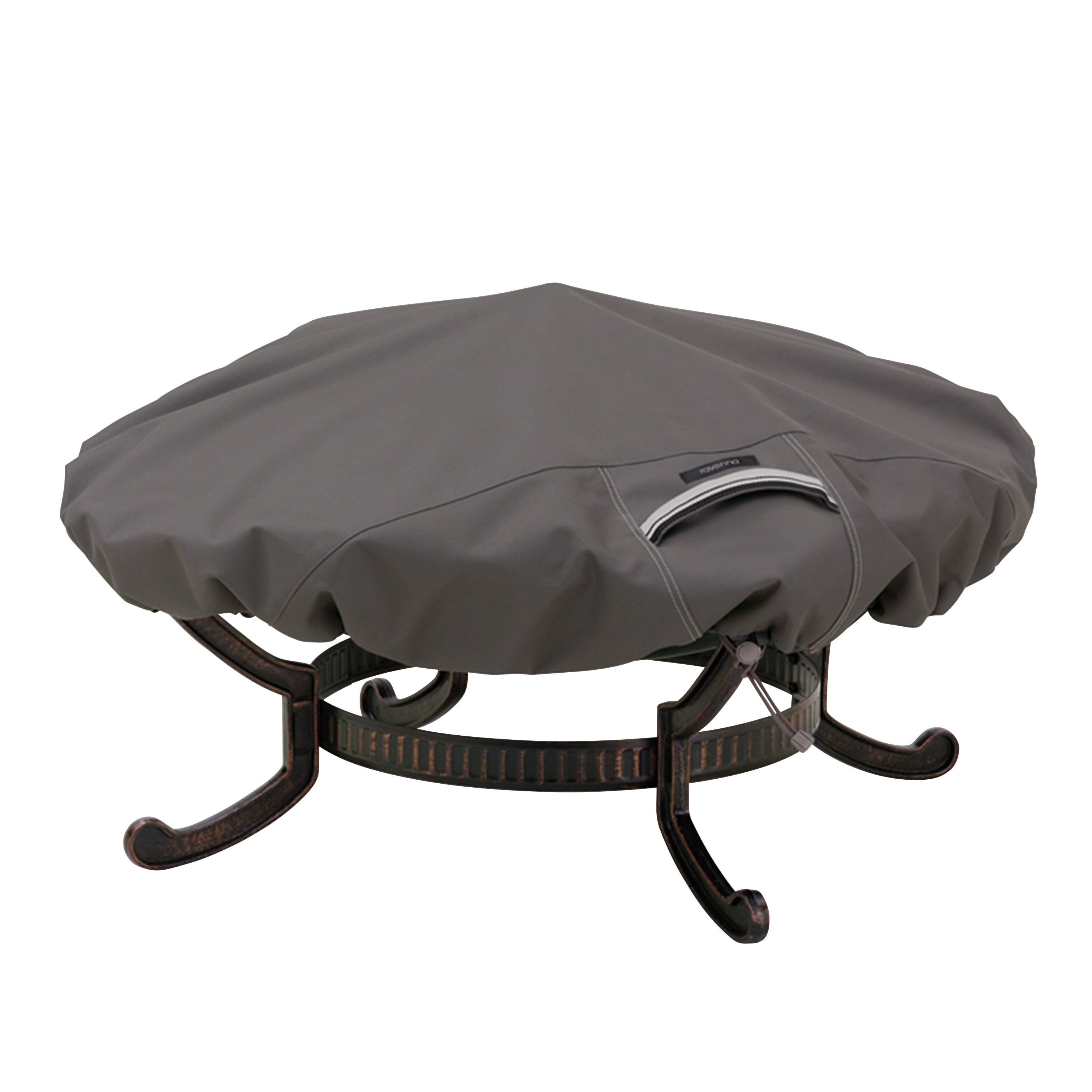 Durable Weather-Resistant Round Fire Pit Cover Outdoor Waterproof Black 30 Inch 