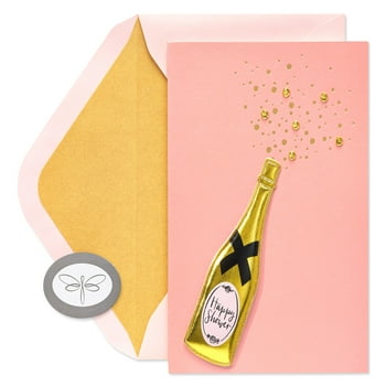 Papersong Premium Wedding Shower Card (Champagne)