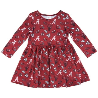 Girls Toddler Crimson Alabama Crimson Tide Too Cute Tri-Blend Dress -  Walmart.com