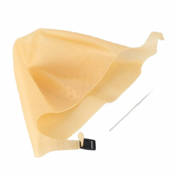 Gorro de silicona reutilizable para teñir el cabello, herramienta para teñir el cabello para salón de belleza, color dorado