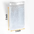 thumbnail image 2 of Mighty Gadget 50 Packs 3x5 inch Self-Seal Clear Plastic Bubble Pouches Bags for Fragile Items, 2 of 3