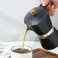 thumbnail image 4 of Abbracc Classic Coffee Maker Stovetop Coffee Brewer Percolator Maker Manual Coffee 150ml, 4 of 8