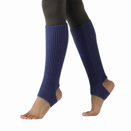 

Shulemin Women Girl Knitted Warm Knee High Stirrup Yoga Sport Dance Leg Warmers Socks