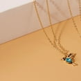 thumbnail image 3 of Hummingbird Necklace - Trendy Hummingbird necklace Gold Tone, 3 of 5