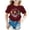 Wine, variant on Girls Back To School Top ABCD Pencil Apple Lightning Ruler Graphic Crewneck Short Sleeve T Shirt Tour Pullover Tee