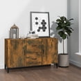 thumbnail image 1 of vidaXL Sideboard Smoked Oak 100x36x60 cm Engineered Wood, 1 of 5