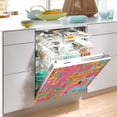 thumbnail image 2 of Yayeee Magnetic Dishwasher Cover for The Front Decoration Home Kitchen Machine Sticker Protector, Art City, 2 of 6