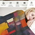 thumbnail image 3 of JEUXUS Blanket Gifts Abstract Landscapes Flannel Throw Blanket (Universal 1) White, 3 of 6