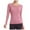 Pink, variant on Workout Shirts for Women Long Sleeve Yoga Tops Sports Running Shirt Tight Athletic Top Slim Fit (XL, White)