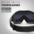 thumbnail image 2 of Gafas de Esquí OutdoorMaster OTG con Protección UV 100% Negras, 2 of 7