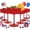 Basic Red, variant on 12 Plastic Coupe Stemmed Cups 10 Oz Basic Red For Bars Parties Weddings