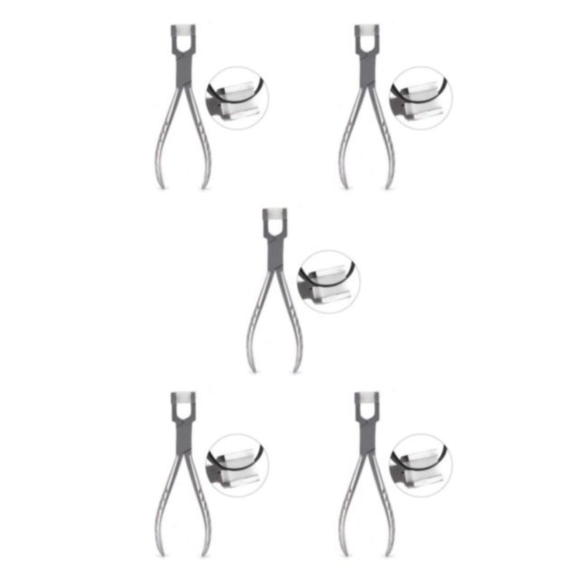 Redempat Convenient Eyeglasses Frame Pliers for Optician Glasses Bridge Pad Alignment YG1003 Approx. 15.5x5cm 5Set