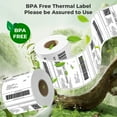 thumbnail image 3 of 4" x 6" Direct Thermal Labels, 350 Pcs/1 Rolls Shipping Labels Roll for Shipping & Mailing, Commercial Grade Perforated White and Permanent Adhesive, Compatible with Most Thermal Printers, 3 of 8