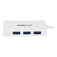 thumbnail image 4 of StarTech.com 4 Port USB 3.0 Hub - Multi Port USB Hub w/ Built-in Cable - Powered USB 3.0 Extender for Your Laptop - White (ST4300MINU3W) - Hub - 4 x SuperSpeed USB 3.0 - desktop - for P/N: FCREADMICRO3, MSDREADU2OTG, MSDREADU3CA, 4 of 8